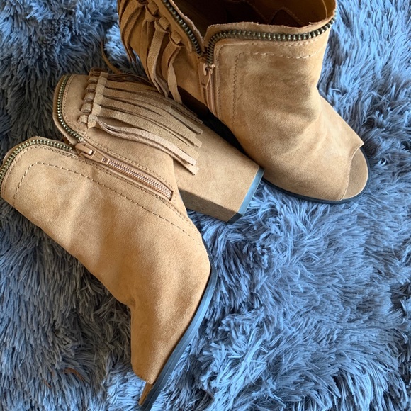 DV by Dolce Vita Shoes - DV fringe peptoe bootie
